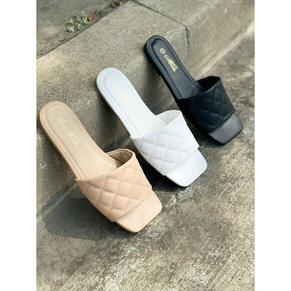 mata Shoes - MATA Dulce Sandals Slides Summer Spring Black White and Nude New Multiple Sizes